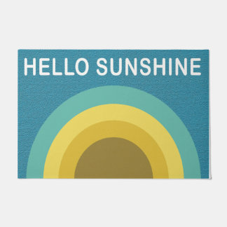 Tapete Blue Hello Sunshine Doormat, Aquecimento Doméstico