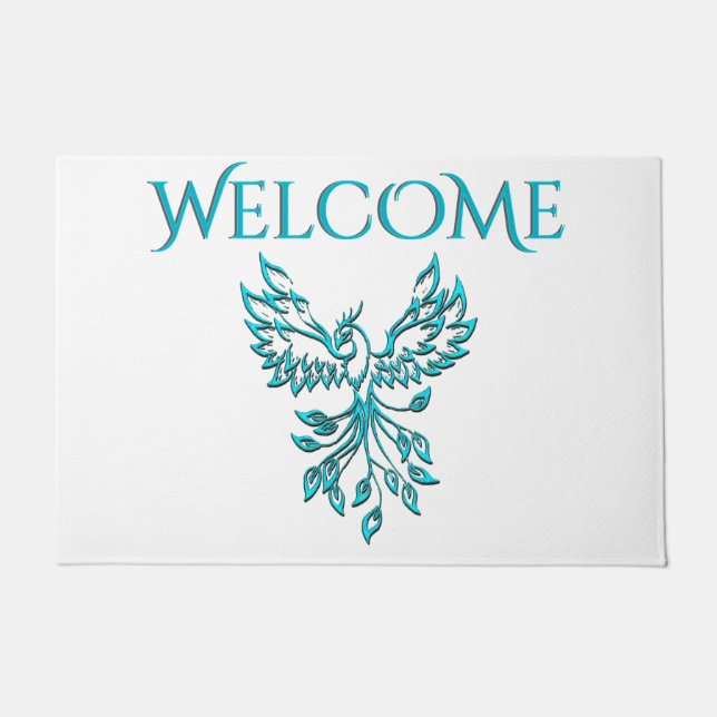 Tapete Blue Phoenix nasce em White Welcome (Frente)