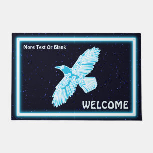 Tapete Blue Raven Sobre Estrelas