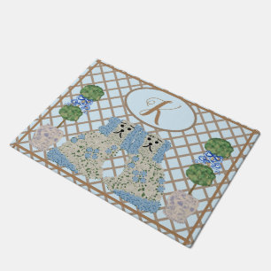 Tapete Blue Staffordshire Dogs Ginger Jar Jars Topiary