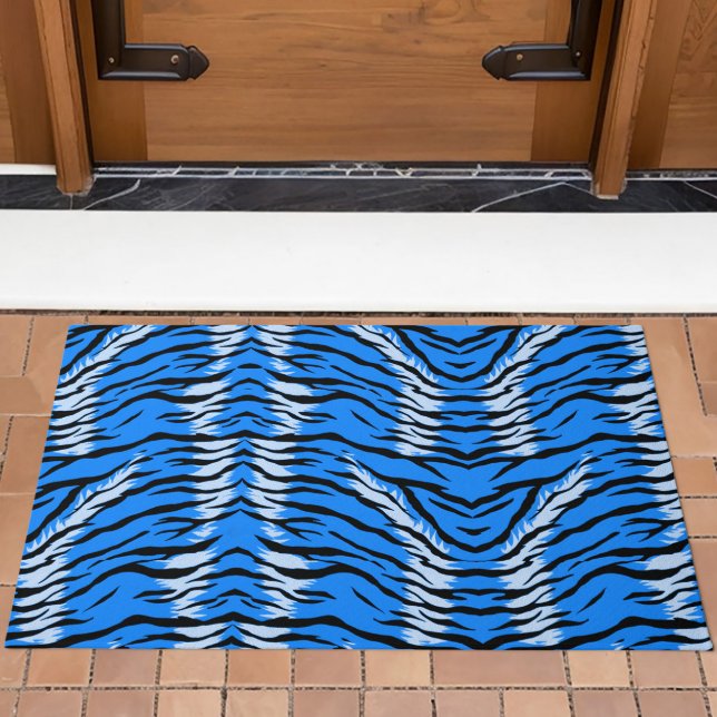 Tapete Blue Tiger Animal Skin Pattern Design  (Criador carregado)
