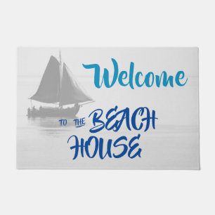 Tapete Blue Welcome to the Beach House