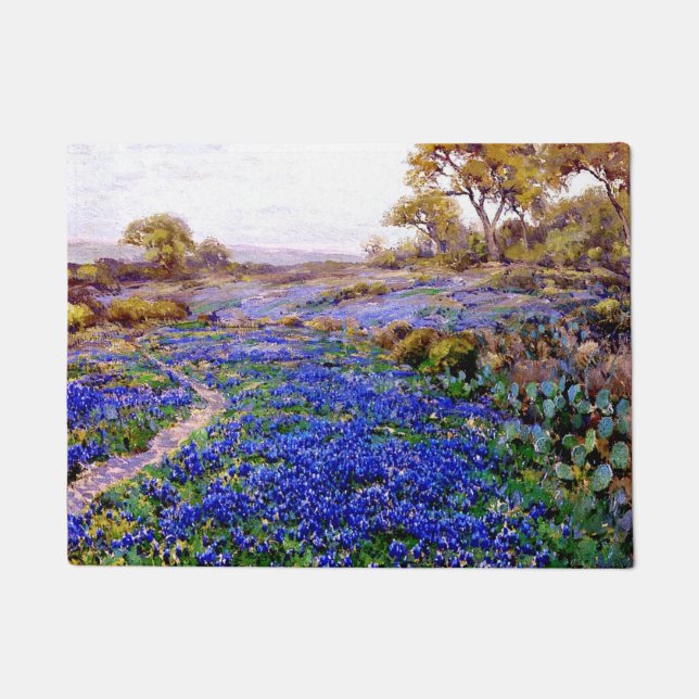 Tapete Bluebonnets em Twilight, norte de San Antonio, (Frente)