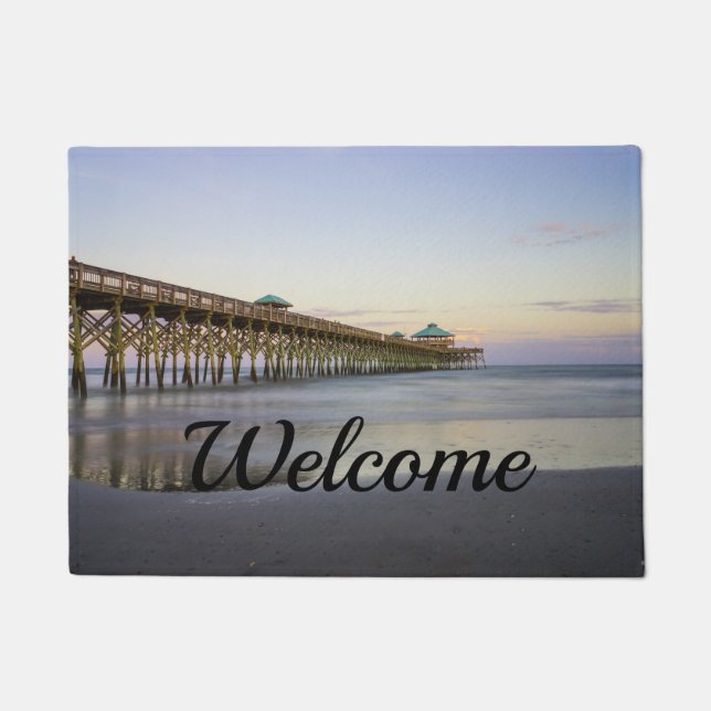 Tapete Boa Noite Em Folly Beach Doormat (Frente)