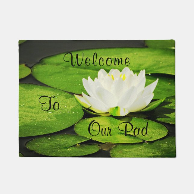 Tapete Boa vinda a nossa almofada (Frente)