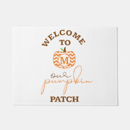 Tapete Boa vinda a nosso remendo da abóbora