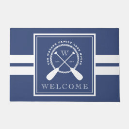 Tapete Boa vinda da casa do lago monogram da pá