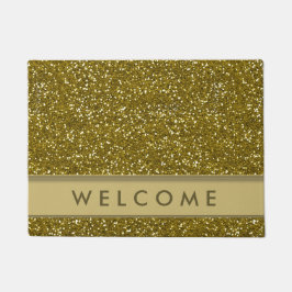 Tapete Boa vinda Dourado clássica do olhar do brilho
