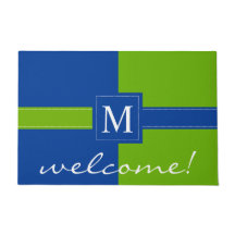 Boa vinda Monogrammed da inicial