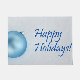 Tapete Boas festas enfeites de natal azuis