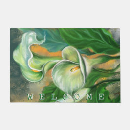 Tapete Boas-vindas a Calla Lily Flower Doormat