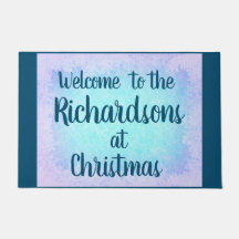 Boas-vindas à família personalizada da geada azul