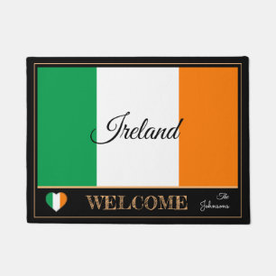 Tapete Boas-vindas à Irlanda e à Irish Flag house mats/