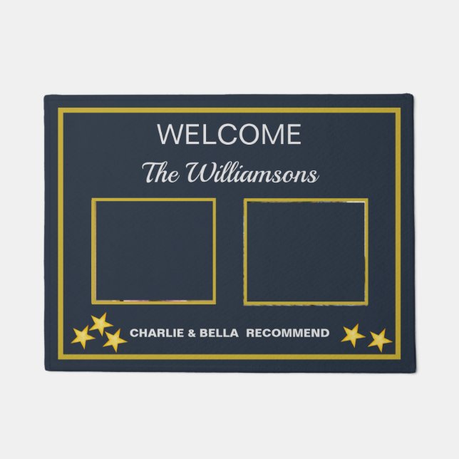 Tapete Boas-vindas a Nomes de Pets de Fotografia Personal (Frente)