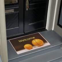 Boas-vindas ao basquete com duas bolas de basquete