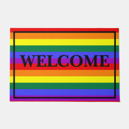 Tapete Boas-vindas Cores LGBT Bord Doormat