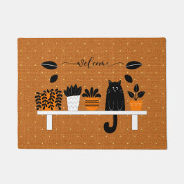 Tapete Boas-vindas Engraçadas estante escondendo comida n