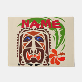 Tapete Boas-vindas Mat, Tiki Bar.edit text