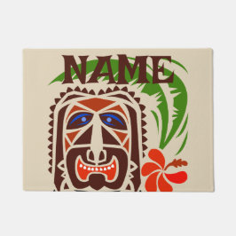 Tapete Boas-vindas Mat, Tiki Bar.edit text Doormat