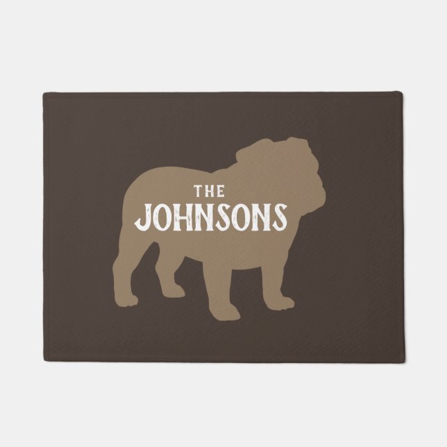 Tapete Boate Silhouette Custom Dog Lover's Doormat (Frente)