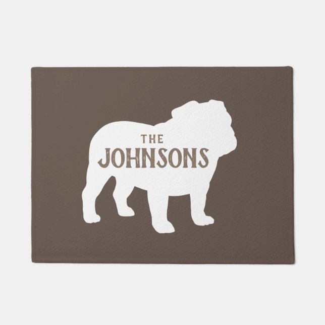 Tapete Boate Silhouette Custom Dog Lover's Doormat (Frente)