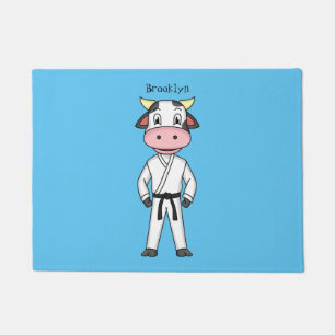 Tapete Boca-branca em desenho animado em kung fu
