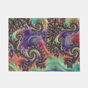 Tapete Boêmia Hippie Colorful Jewel Tone Fractal Art
