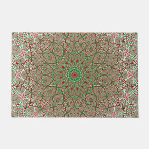 Tapete Boho Hippie Funky Trippy Ornate Mandala de Natal 