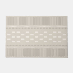 Tapete Boho Scandinavian Lines Dots Taupe