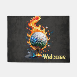 Tapete Bola branca-clara de golfe