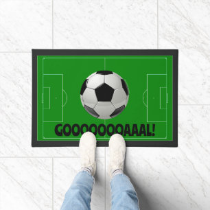Tapete Bola de Futebol Divertida + GOAL de Pitch Verde! (