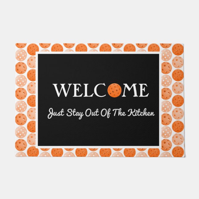 Tapete Bolas de Frango Laranja, Saia da Cozinha (Frente)