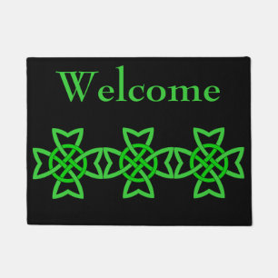 Tapete Bold Abstrato Irish Green Celtic Knot