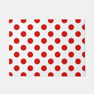 Tapete Bolinhas vermelhas e brancas