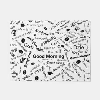 Tapete Bom dia em todas as línguas da palavra