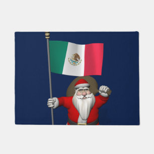 Tapete Bom Papai Noel idoso que visita México
