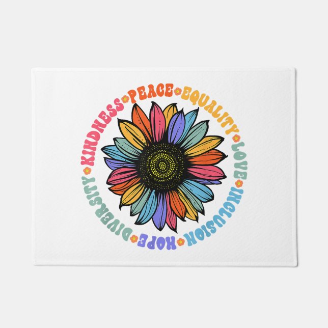 Tapete Bondade Paz Igualdade Amor Esperança Diversidade H (Frente)