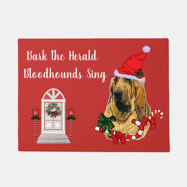 Tapete Bonito Natal de Bloodhound (Frente)