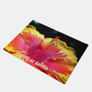 Tapete Bonito Pétalas de Flor Hibiscus Personalizadas