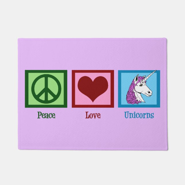 Tapete Bonito Roxo Unicorn (Frente)