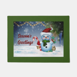 Tapete Bonito Snowman Door Mat