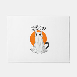 Tapete Boo Cute Ghost Cat Halloween Moon Spookie Gatinho