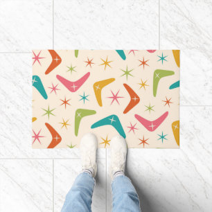 Tapete Boomerang de meio século com Starbursts Retroativo