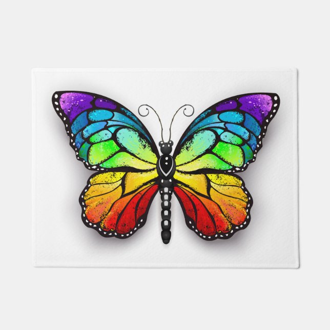 Tapete Borboleta arco-íris Monarca (Frente)
