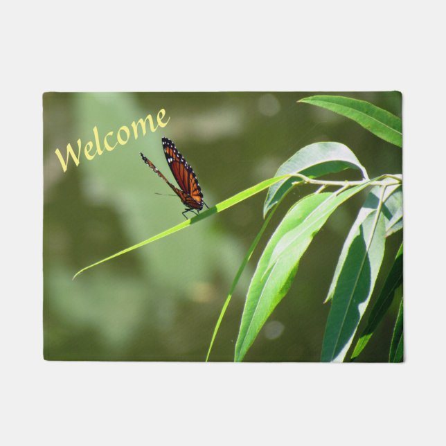 Tapete Borboleta de monarca - Doormat (Frente)