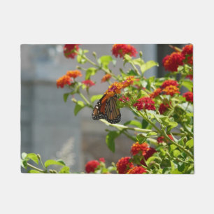 Tapete Borboleta Monarca em Borboleta Vermelha Bush