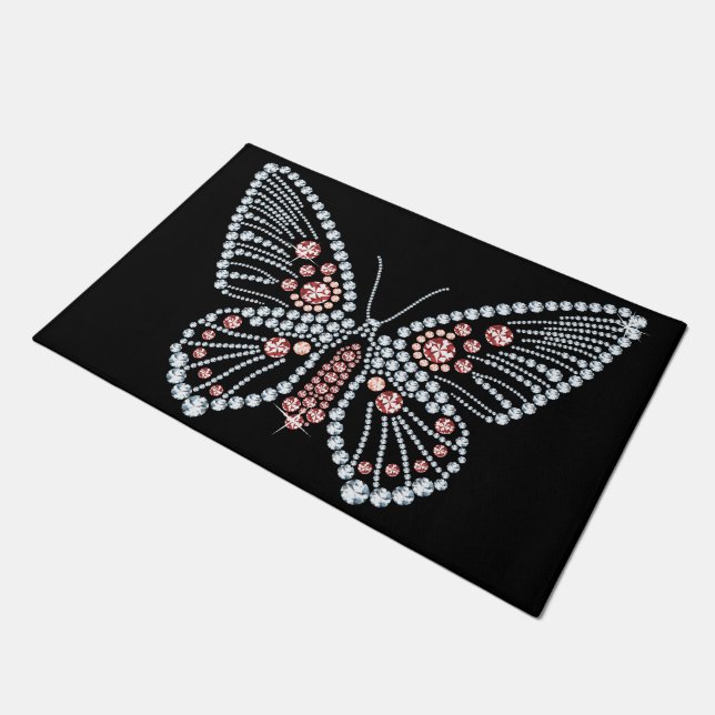 Tapete Borboleta Rhinestone primavera (Inclinado)