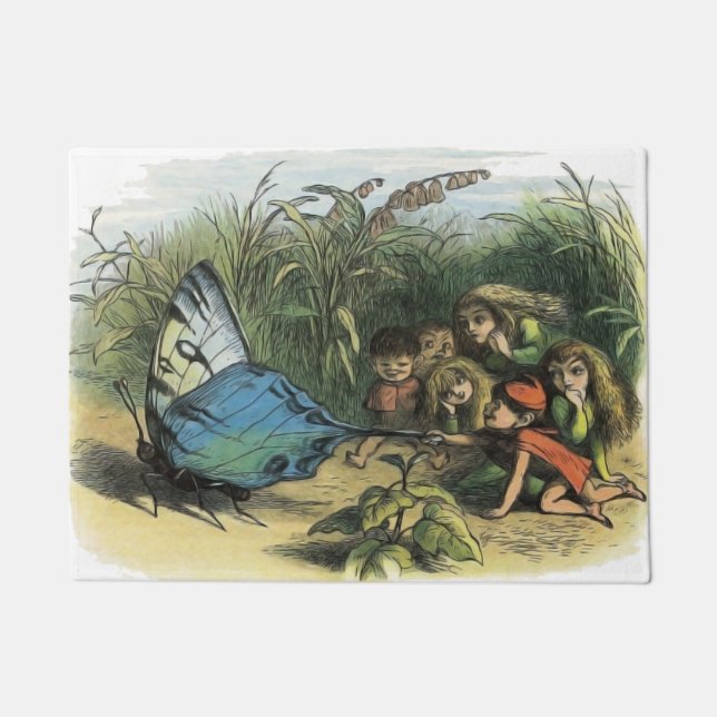 Tapete Borboletas Elf Trabalho de arte Cute Elves (Frente)