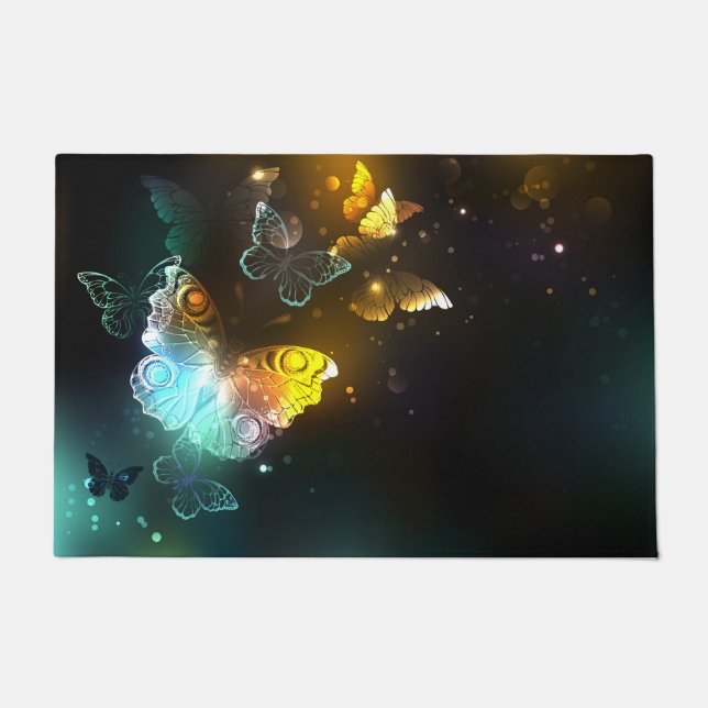 Tapete Borboletas luminosas e borboletas noturnas (Frente)