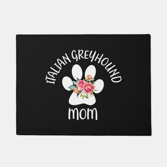 Tapete Bordo | Mãe italiana de Greyhound (Frente)